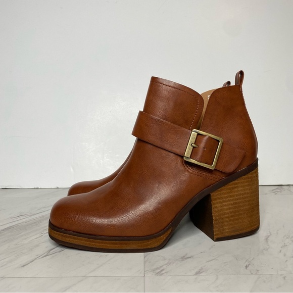 New! Korks Kork Ease Kari Faux Leather Heeled Bootie 11M - Picture 14 of 14